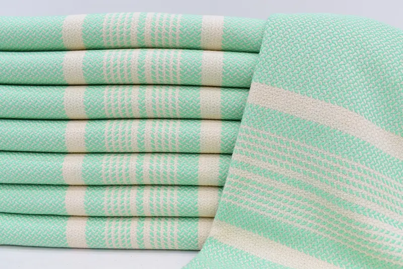 Guest Towel, Personalized Bridesmaid Gift, Personalized Wedding Gift, Gift For Him, Peshtemal, 70x40 Cotton Striped Towel, Turkish Bath Towel Set - 1