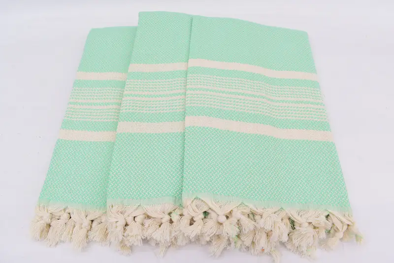 Guest Towel, Personalized Bridesmaid Gift, Personalized Wedding Gift, Gift For Him, Peshtemal, 70x40 Cotton Striped Towel, Turkish Bath Towel Set - 5