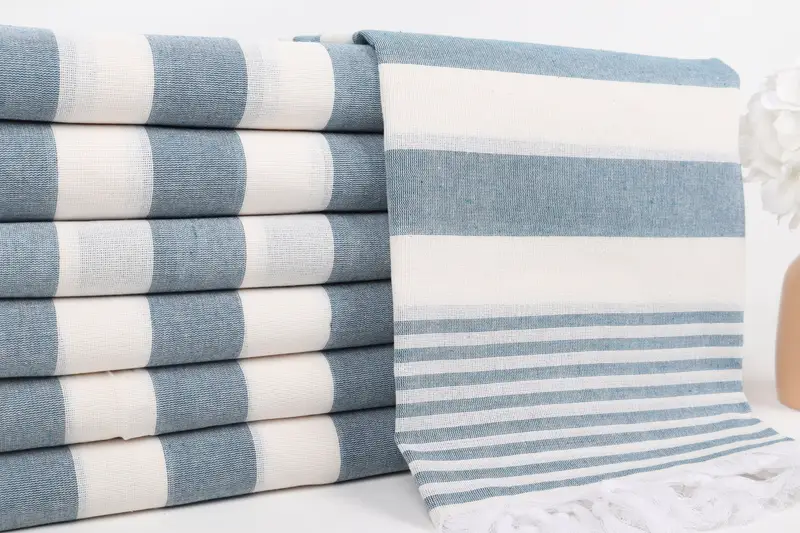 Kids Beach Towel, 68x36 Cotton Striped Towel, Personalized Gift, Organic towel, Turkish bath towel, Home Decor Towel, Eco-Friendly Turkish Towel - 2