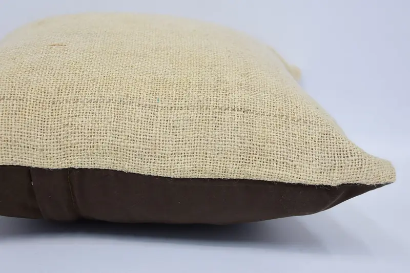 Pillow Case, Turkish Kilim Pillow, Kilim Pillow Cover, 16x16 Beige Pillow, Tribal Cushion Cover, Cozy Throw Cushion Cover, Pillow for Couch - 5