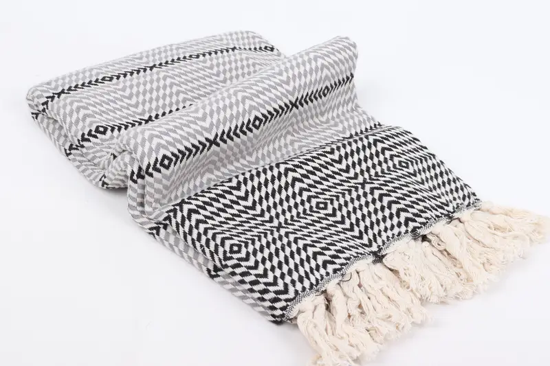Luxury Turkish beach towel with fringe, Personalized Gift, Valentines Gift, 80x40 Cotton Diamond Towel, Spa Towel, Handmade Gift, Custom Towel - 11