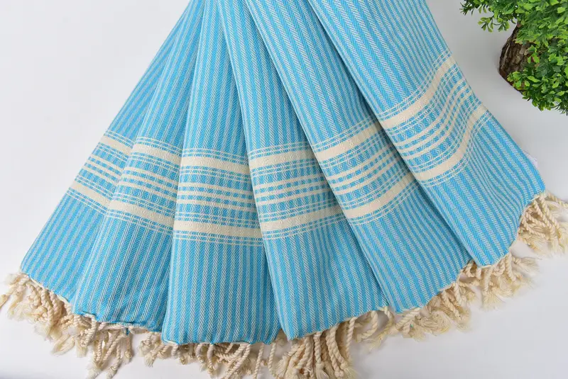 40x18 Cotton Striped Towel, Summer Towel, Bridesmaid Proposal Gift, Bathroom Towels, Personalized Gifts, Monogram Hand Towel, Bridal Shower Favors - 4