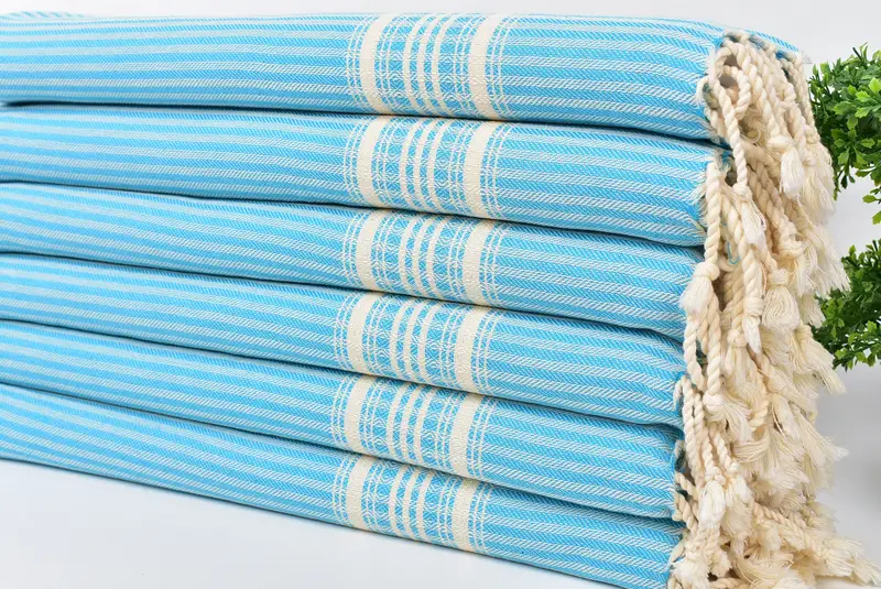 40x18 Cotton Striped Towel, Summer Towel, Bridesmaid Proposal Gift, Bathroom Towels, Personalized Gifts, Monogram Hand Towel, Bridal Shower Favors - 3