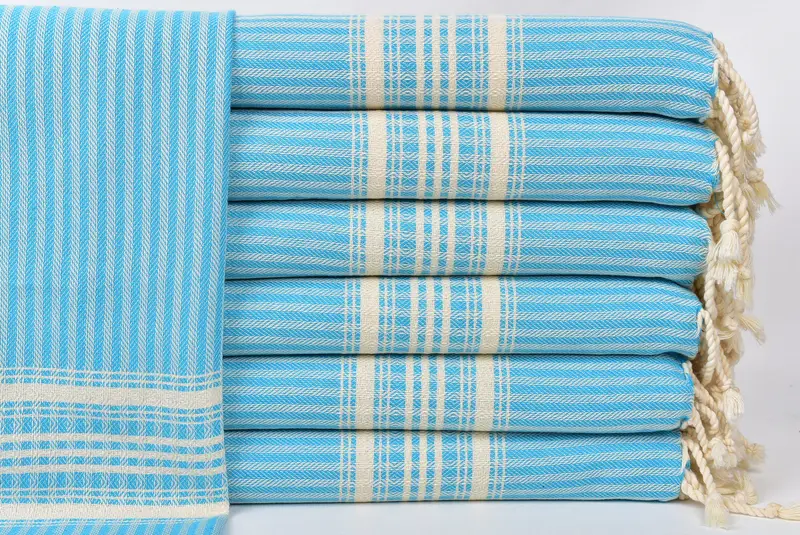 40x18 Cotton Striped Towel, Summer Towel, Bridesmaid Proposal Gift, Bathroom Towels, Personalized Gifts, Monogram Hand Towel, Bridal Shower Favors - 1