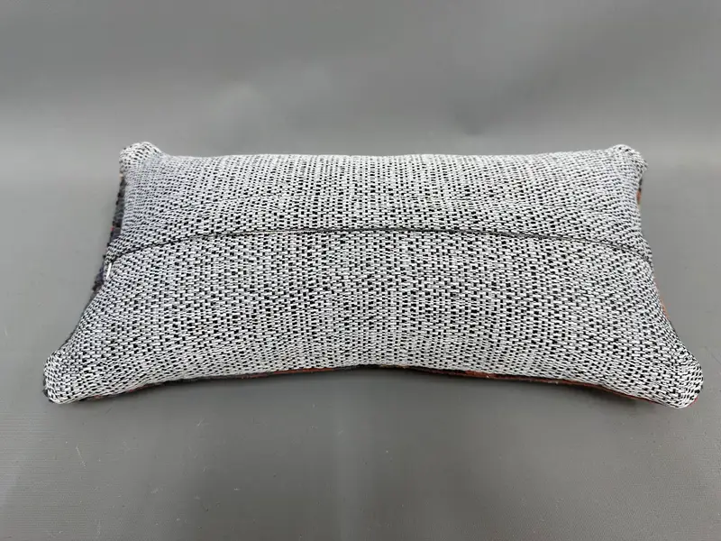 Vintage Throw Pillow Sham, Turkish Kilim Pillow, Kilim Pillow, Pillow Sham, 8x16 Blue Pillow Case, Authentic Pillow, Interior Designer Pillow - 7