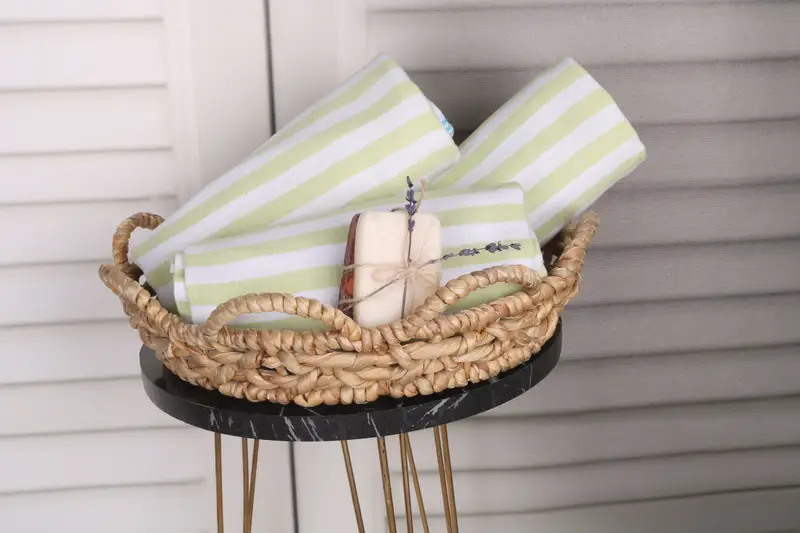 Fouta towel, 70x40 Cotton Striped Towel, Turkish Towel Personalized, Personalized Towel, Beach Size Towel, Travel towel, Gift For Boyfriend - 4