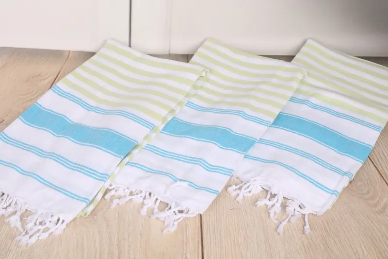 Fouta towel, 70x40 Cotton Striped Towel, Turkish Towel Personalized, Personalized Towel, Beach Size Towel, Travel towel, Gift For Boyfriend - 6
