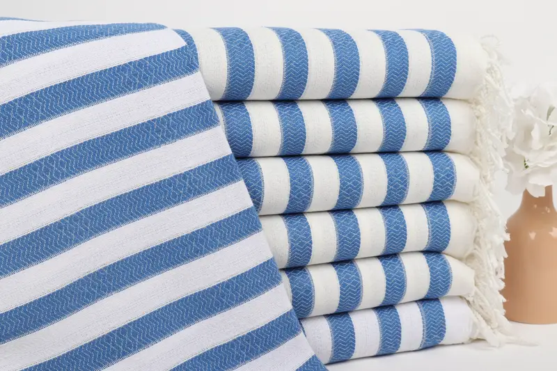 Summer Gift, Turkish bath towel for spa, Personalized Gift For Her, Gym Towel, Bachelorette Party Favors, Fouta towel, 70x36 Cotton Striped Towel - 1