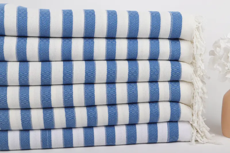 Summer Gift, Turkish bath towel for spa, Personalized Gift For Her, Gym Towel, Bachelorette Party Favors, Fouta towel, 70x36 Cotton Striped Towel - 3