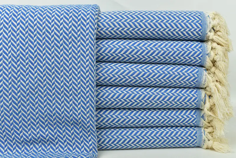 70x40 Pamuk Chevron Havlu, Gelin Duş Favor, Lüks Havlu, Organik Havlu, Plaj Havlu Kişiselleştirilmiş, Plaj Teması Düğün Hediyesi, Türk Banyo Havlusu - 1