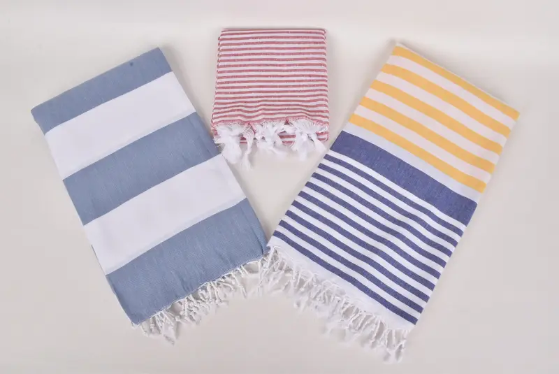 Quick-dry travel peshtemal towel, Peshtemal Towel, 70x40 Cotton Set of 8 Towel, Personalized Gift For Her, Monogrammed Beach Towel, Beach Towel Gift - 6