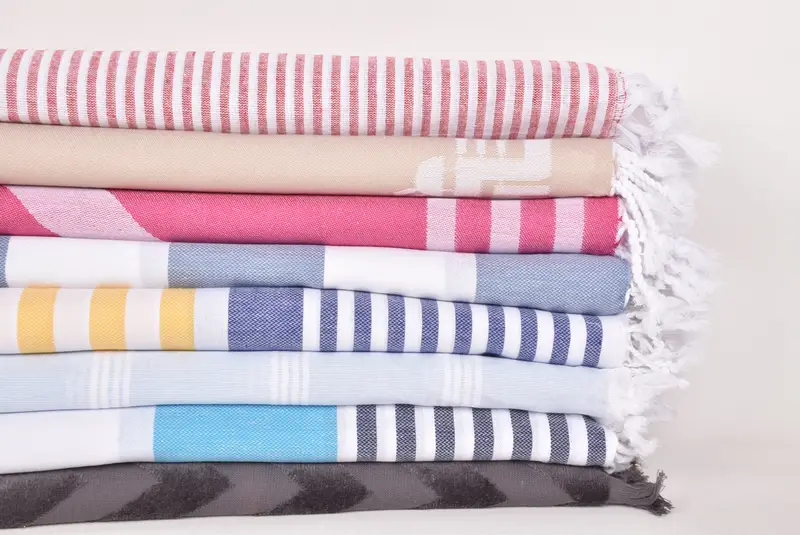 Quick-dry travel peshtemal towel, Peshtemal Towel, 70x40 Cotton Set of 8 Towel, Personalized Gift For Her, Monogrammed Beach Towel, Beach Towel Gift - 2