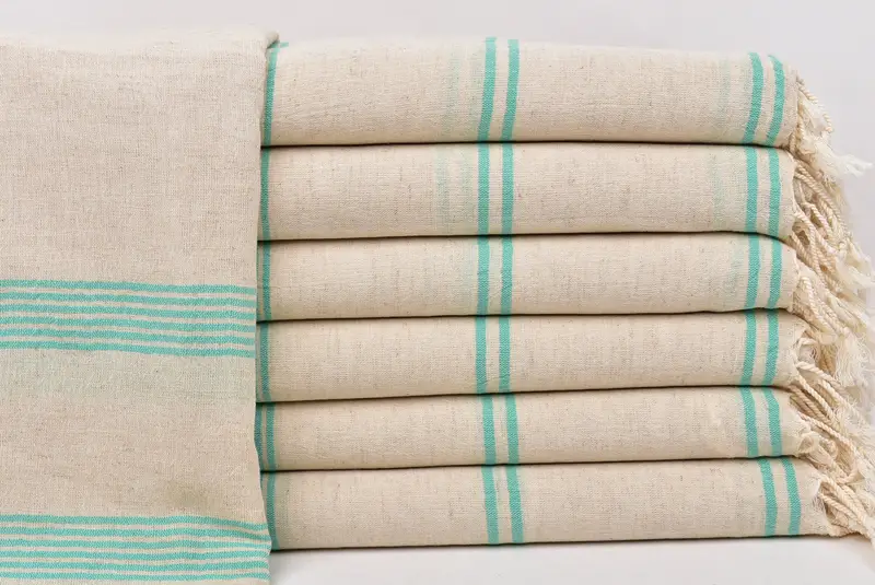 80x36 Cotton Striped Towel, Turkish beach towel, Wedding Gift For Bride, Lightweight Turkish towel, Bachelorette Gifts, Turkish Bath Towel Set - 1
