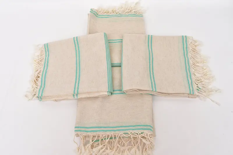80x36 Cotton Striped Towel, Turkish beach towel, Wedding Gift For Bride, Lightweight Turkish towel, Bachelorette Gifts, Turkish Bath Towel Set - 6