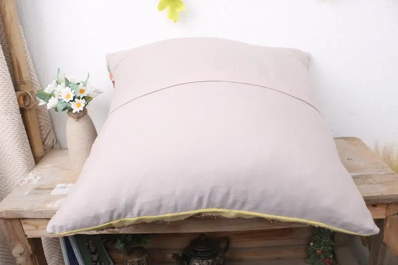 Interior Designer Pillow, Pillow for Couch, Neutral Throw Pillow Case, 20x20 White Pillow Sham, Ethnical Kilim Rug Pillow, Cushion Case - 7