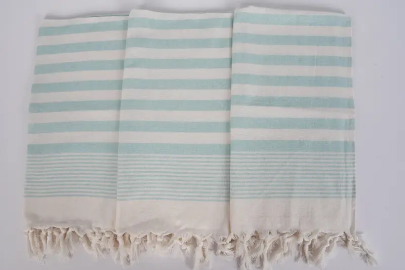 Embroidery Towel, Turkish Tea Towel, House Warming Gift, Housewarming Gift, Bridesmaid Gifts, 36x18 Cotton Striped Terry Towel, Small Bath Towels - 7
