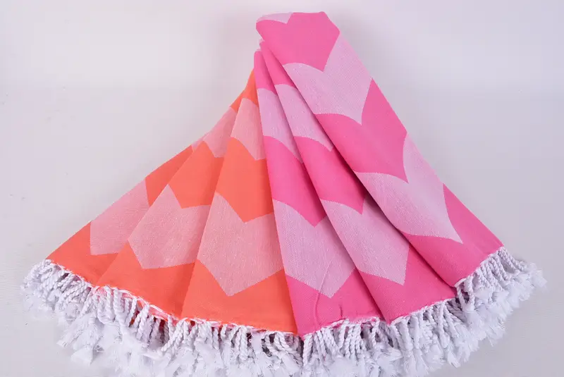 70x40 Cotton Zigzag Design Towel, Bath towel, Bachelorette Party Gifts Bridesmaids, Baby Boy Gift, Housewarming Gift, Absorbent Turkish towel - 5