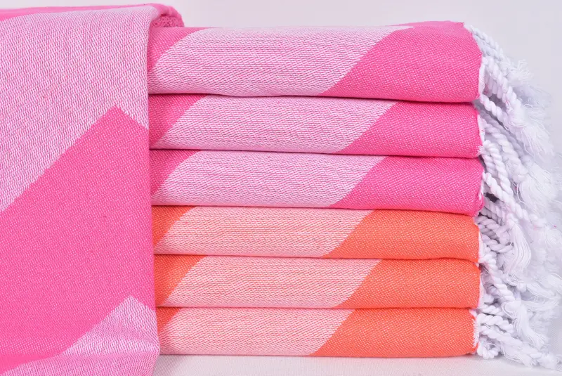 70x40 Cotton Zigzag Design Towel, Bath towel, Bachelorette Party Gifts Bridesmaids, Baby Boy Gift, Housewarming Gift, Absorbent Turkish towel - 2