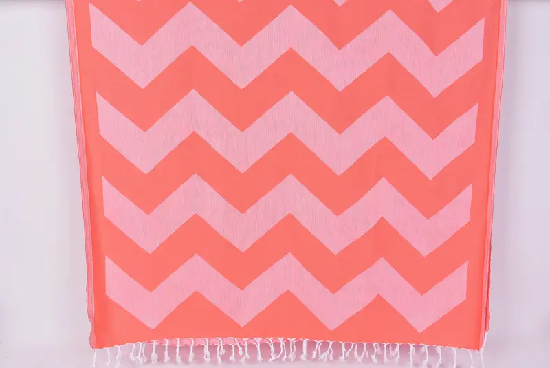 70x40 Cotton Zigzag Design Towel, Bath towel, Bachelorette Party Gifts Bridesmaids, Baby Boy Gift, Housewarming Gift, Absorbent Turkish towel - 1