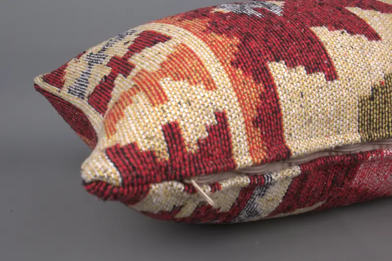 Vintage Pillow, 16x36 Red Cushion, Ethnical Kilim Rug Pillow, Bed Cushion Cover, Bolster Cushion Case, Pillow Cover, Couch Pillow, Pillow for Couch - 6