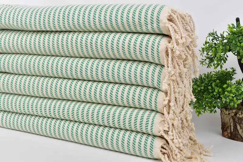 Custom Hand Towel, Handmade Gift, Monogram Kitchen Towel, Turkish Towel Hand Towel, Spa Towel, 40x20 Cotton Polka Dot Towel, House Warming Gift - 3