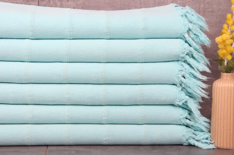 Wedding Dish Towel Turkish Hand Towel Mint Towel Stonewashed, 22x36 Inches