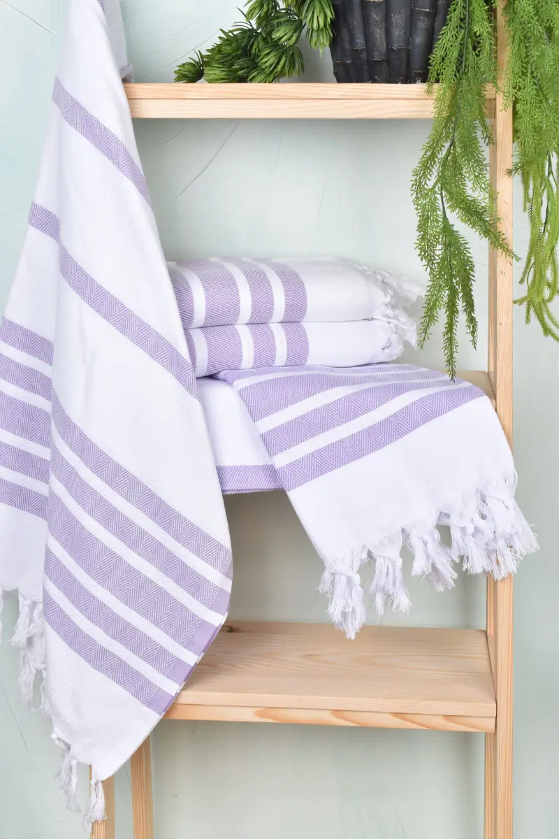 Custom Gifts, Pool Towels, Wedding Gift, Antibacterial Turkish peshtemal towel, Custom Wedding Gift, Lightweight towel, 68x36 Cotton Chevron Towel - 6