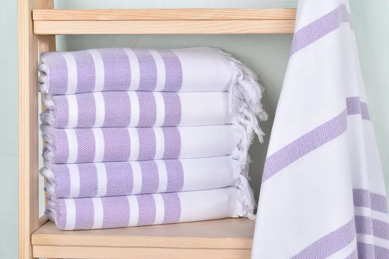 Custom Gifts, Pool Towels, Wedding Gift, Antibacterial Turkish peshtemal towel, Custom Wedding Gift, Lightweight towel, 68x36 Cotton Chevron Towel - 2