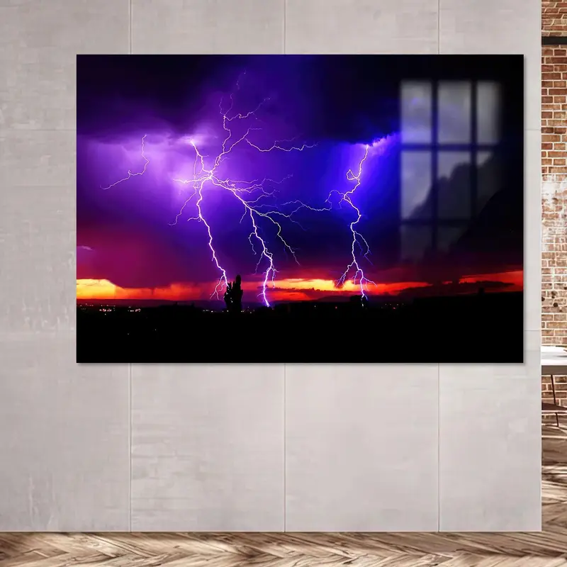 トレンディな農家のキャンバス: 鮮やかな空と自然現象のアート