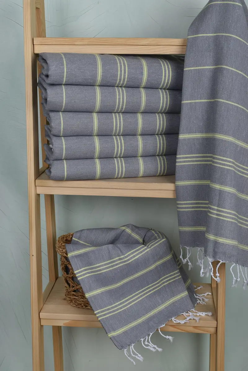 Kitchen Towel, Beach Theme Bachelorette Party, Merry Christmas Gifts, Spa Towel, 40x24 Cotton Striped Towel, Personalized Gifts, Bridesmaid Gifts - 3