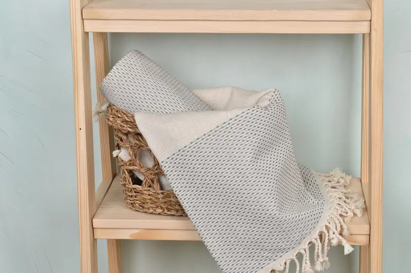 Home Decor Gifts, Wedding Gift Ideas, 70x40 Cotton Polka Dot Towel, Summer Gift, Spa Towel, Best Beach Towel, Luxury Turkish beach towel with fringe - 4