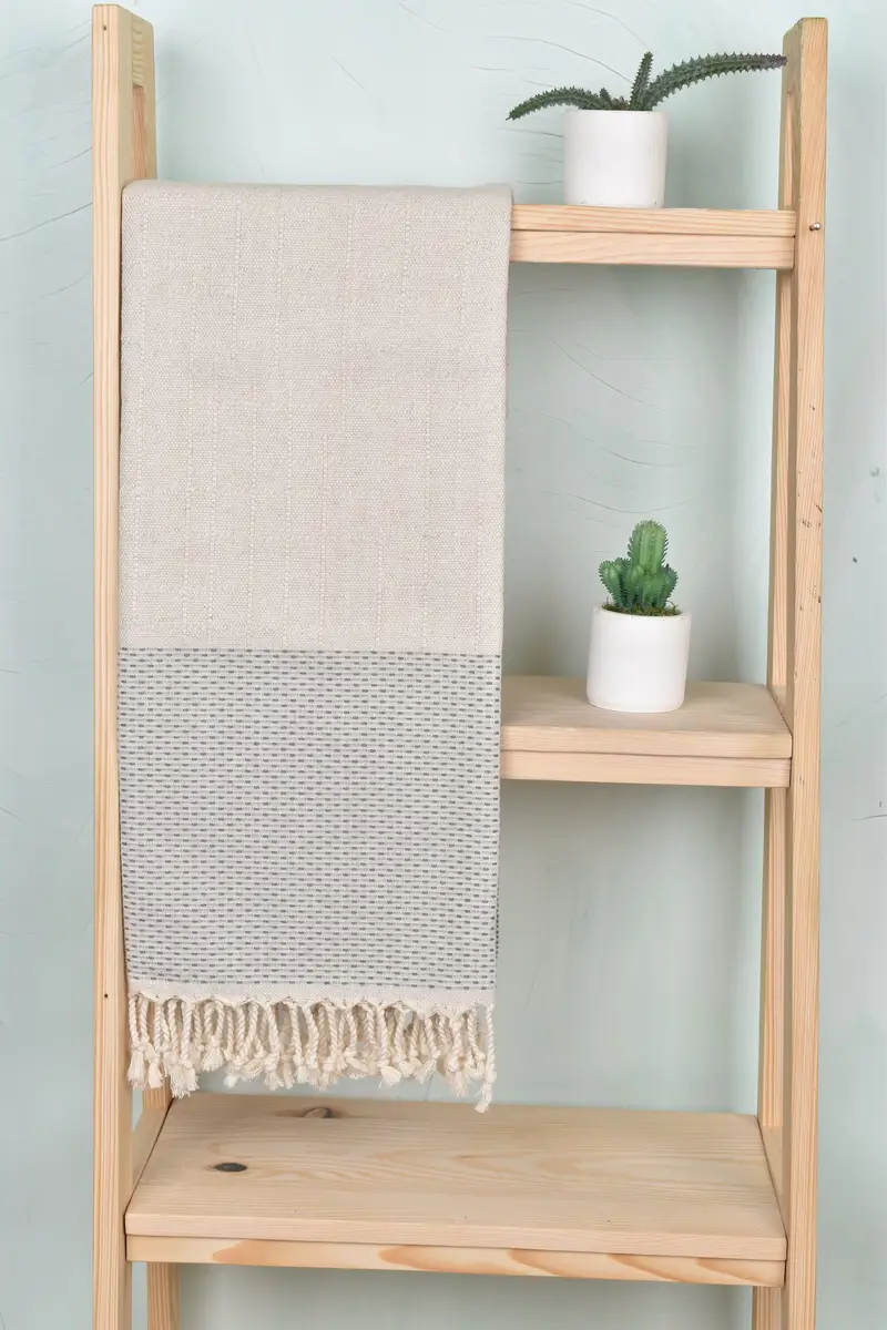 Home Decor Gifts, Wedding Gift Ideas, 70x40 Cotton Polka Dot Towel, Summer Gift, Spa Towel, Best Beach Towel, Luxury Turkish beach towel with fringe - 8