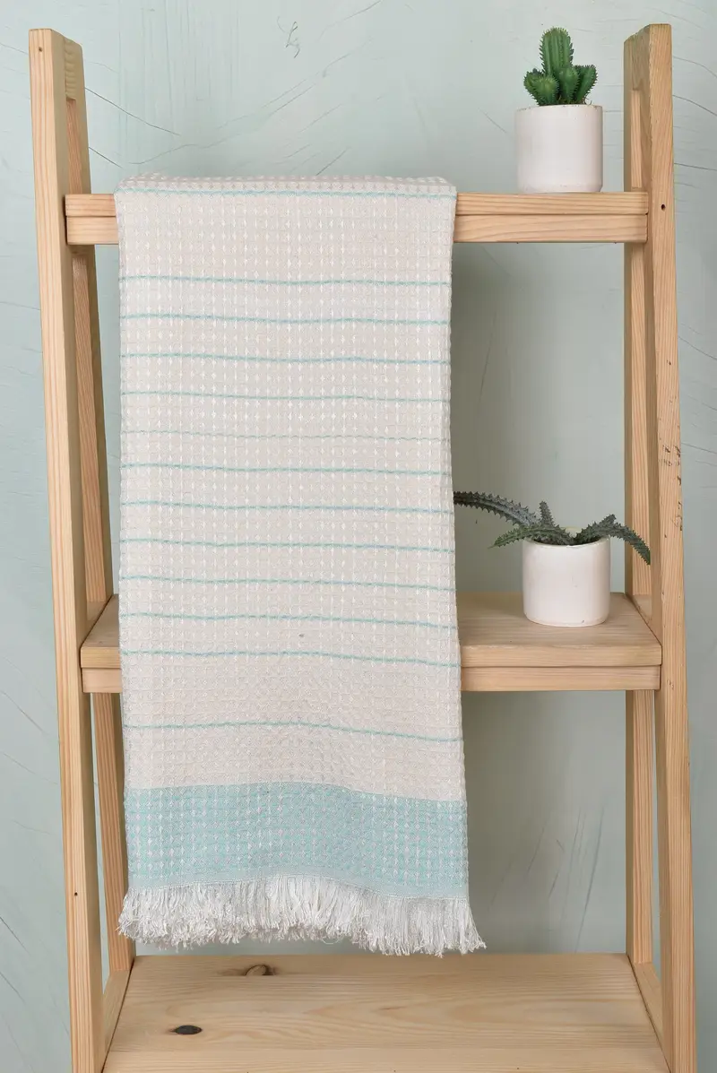 Yoga Towel, Monogram Turkish Towel, Engagement Gift, Bachelorette Beach Towel, Personalized Gifts, 70x40 Cotton Waffle Towel, Housewarming Gift - 8