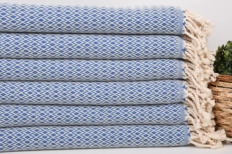 Organic cotton peshtemal for spa and beach, Personalized Gift, Turkish Towel USA, Bath towel, Best Friend Gift Ideas, 70x40 Cotton Diamond Towel - 2