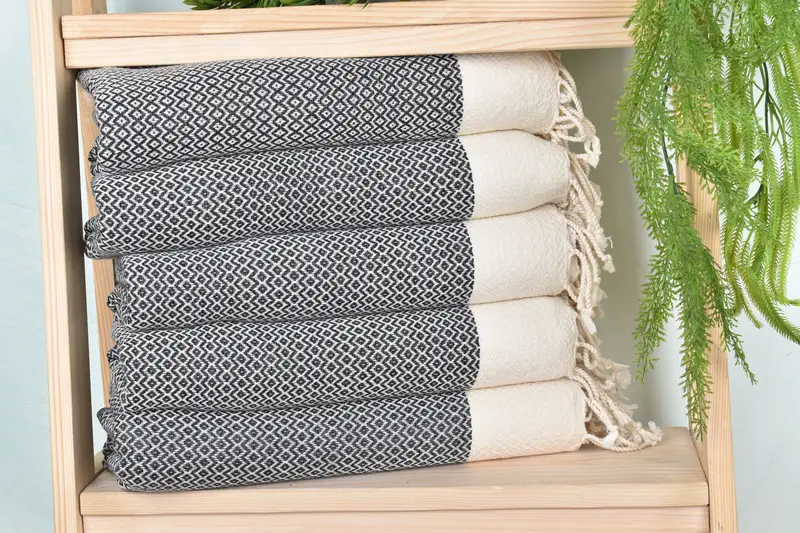 Bachelor Gift, Travel towel, 76x36 Cotton Diamond Towel, Luxury Beach Towel, Hammam Towel USA, Custom Towel Beach, Bridal Shower Gift, Luxury towel - 1