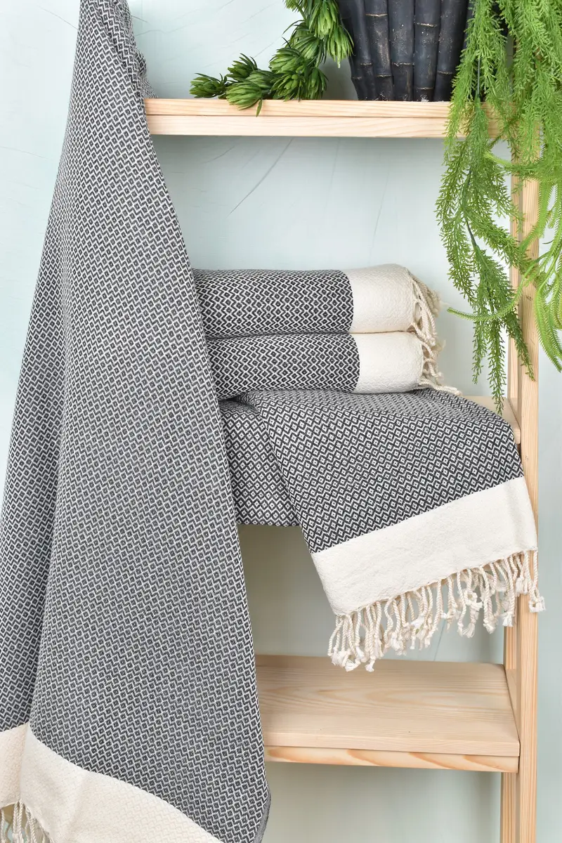 Bachelor Gift, Travel towel, 76x36 Cotton Diamond Towel, Luxury Beach Towel, Hammam Towel USA, Custom Towel Beach, Bridal Shower Gift, Luxury towel - 6