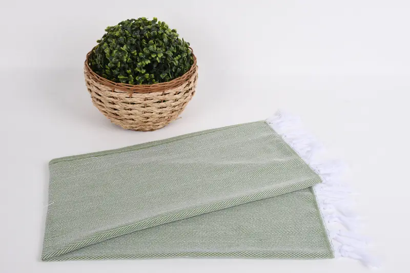Kitchen Towel, Custom Hand Towel, Custom Name Towel, 36x18 Cotton Herringbone Towel, Bridesmaid Gifts, Best Wedding Gift, Bridesmaid Gift Towel - 5