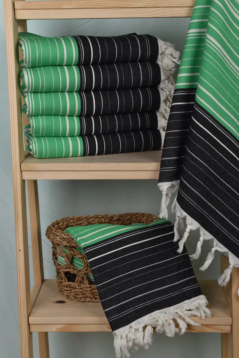 House Warming Gift, 70x40 Cotton Striped Towel, Best Friend Gift, Bachelorette Party Gifts, Sand-resistant towel, Personalized Beach Towel - 2