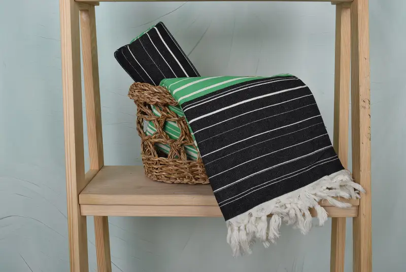 House Warming Gift, 70x40 Cotton Striped Towel, Best Friend Gift, Bachelorette Party Gifts, Sand-resistant towel, Personalized Beach Towel - 4