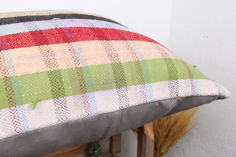 Vintage Pillow, 28x28 Red Pillow Sham, Pillow Cover, Kilim Pillow Cover, Nautical Throw Pillow, Turkish Kilim Pillow, Pastel Pillow Case - 6