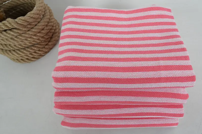 70x40 Cotton Striped Towel, Sand-resistant towel, Anniversary Gift For Her, Turkish fouta towel for outdoor use, Embroidered Towel, Bridesmaid Gifts - 5
