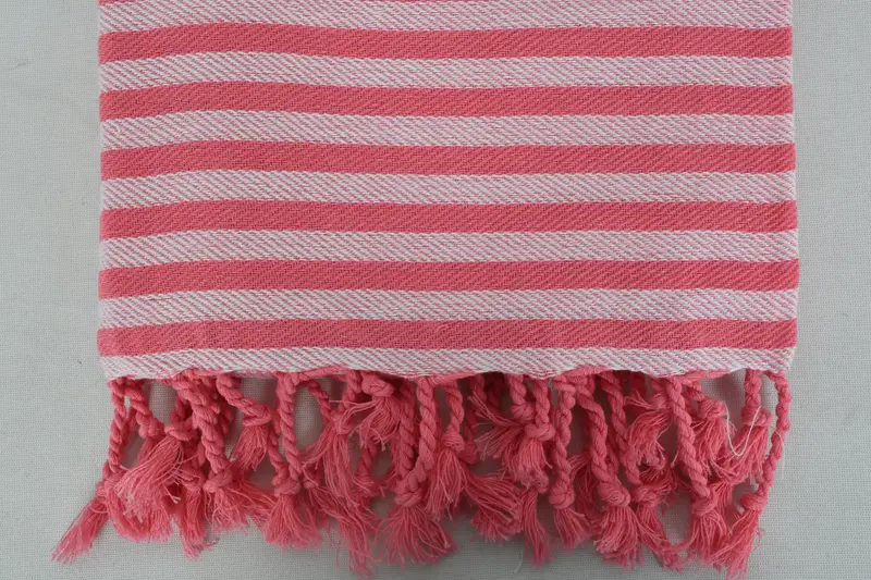 70x40 Cotton Striped Towel, Sand-resistant towel, Anniversary Gift For Her, Turkish fouta towel for outdoor use, Embroidered Towel, Bridesmaid Gifts - 6