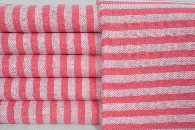 70x40 Cotton Striped Towel, Sand-resistant towel, Anniversary Gift For Her, Turkish fouta towel for outdoor use, Embroidered Towel, Bridesmaid Gifts - 2