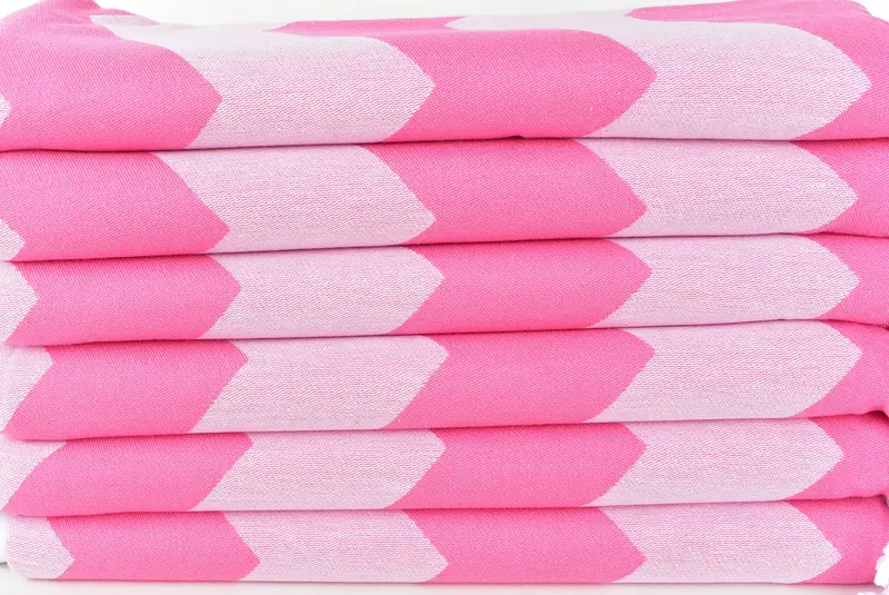 Baby Boy Gift, Personalized Gifts, Sand-resistant towel, Custom Wedding Gift, 70x40 Cotton Zigzag Design Towel, Luxury Beach Towel, Monogram Towels - 4