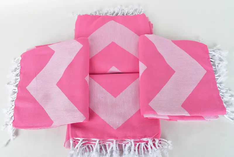 Baby Boy Gift, Personalized Gifts, Sand-resistant towel, Custom Wedding Gift, 70x40 Cotton Zigzag Design Towel, Luxury Beach Towel, Monogram Towels - 8