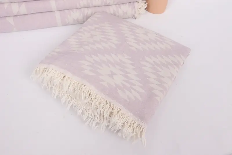 Bridal Shower Gift, 84x56 Cotton Kilim Towel, Turkish Blanket, Turkish Blanket Queen, Custom Wedding Gifts, Home Decor Blankets, Best Wedding Gift - 5