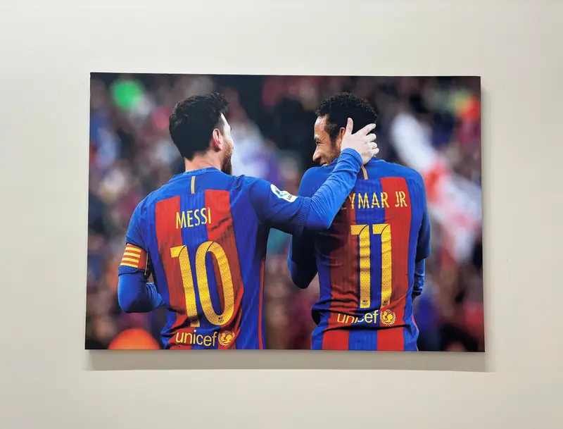 Elegante Leinwand: Messi & Neymar Fußball-Kunstdruck