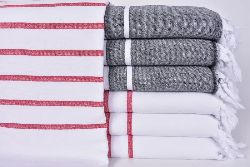 Bridal Shower Favors, Soft towel, Scarf Towel, 64x40 Cotton Striped Terry Towel, Bachelorette Party Favors Beach, Personalized Towel, Guest Towel - 1