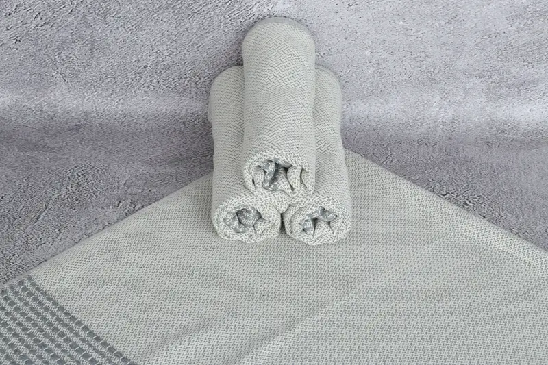 Personalized Hand Towel, Monogram Kitchen Towel, Christmas Hand Towel, Personalized Home Gift Wedding, 40x20 Cotton Striped Towel, Custom Hand Towel - 7