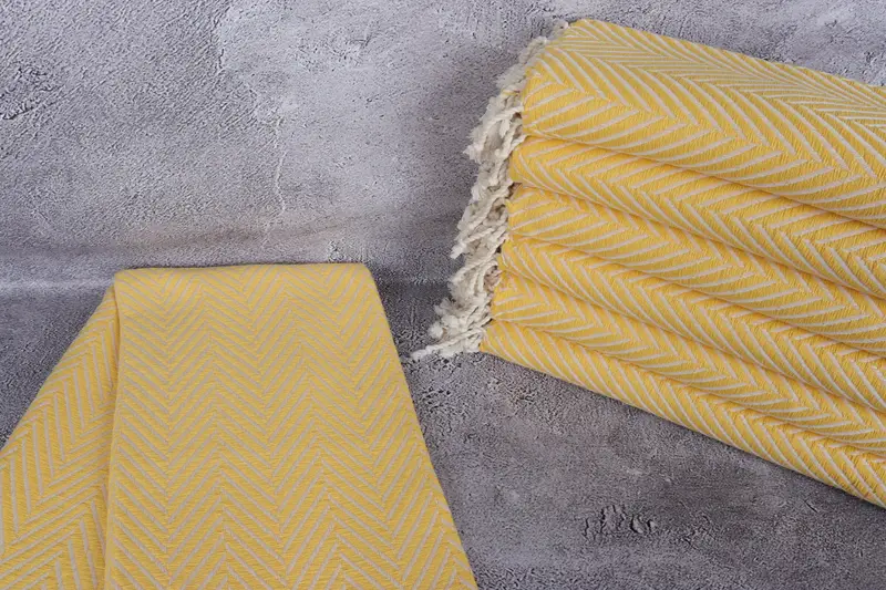 Fringed Turkish towel for poolside, 70x40 Cotton Striped Towel, Monogram Beach Towel, Organic towel, Quick-Dry Beach Towel, Employee Gifts - 2